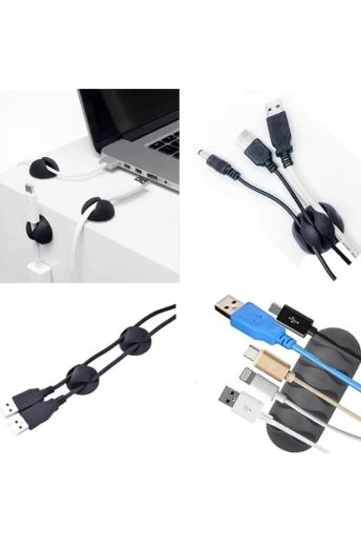 Yapışkanlı Kablo Sabitleyici Düzenleyici 16'lı Paket - Just Cheap Store Görsel 3