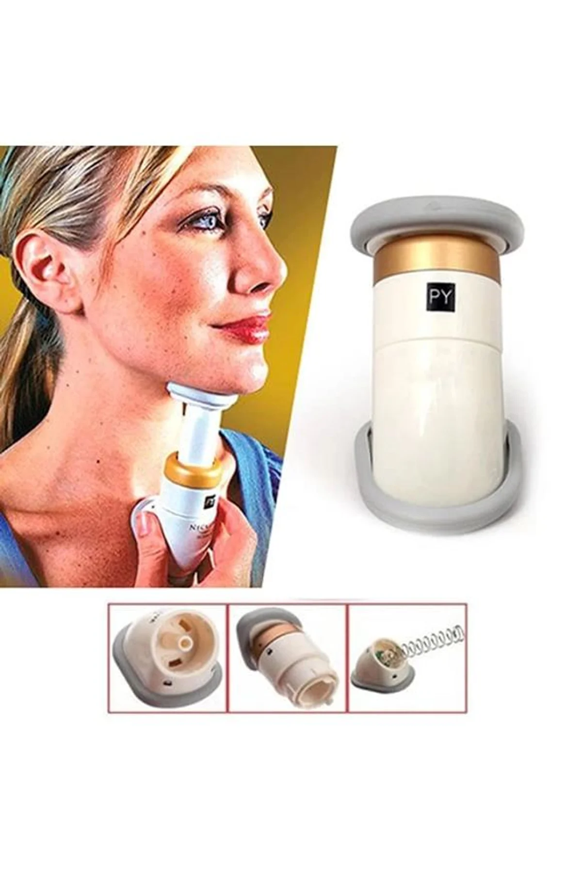 Gıdık Giderici Gıdı Eritme Çene Altı Masaj Aleti Boyun Egzersizi - Just Cheap Store Görsel 3