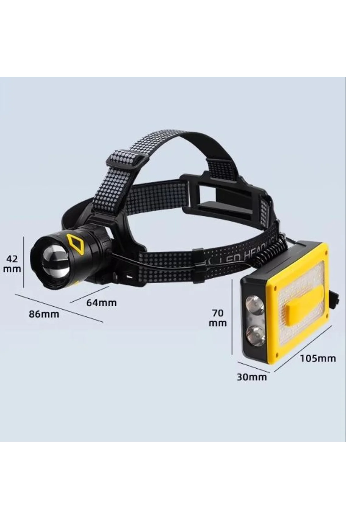 Pro F-3003 Alüminyum Pm10-tg Led Type-c Powerbank Ve Solar Şarjlı Kamp Kafa Feneri