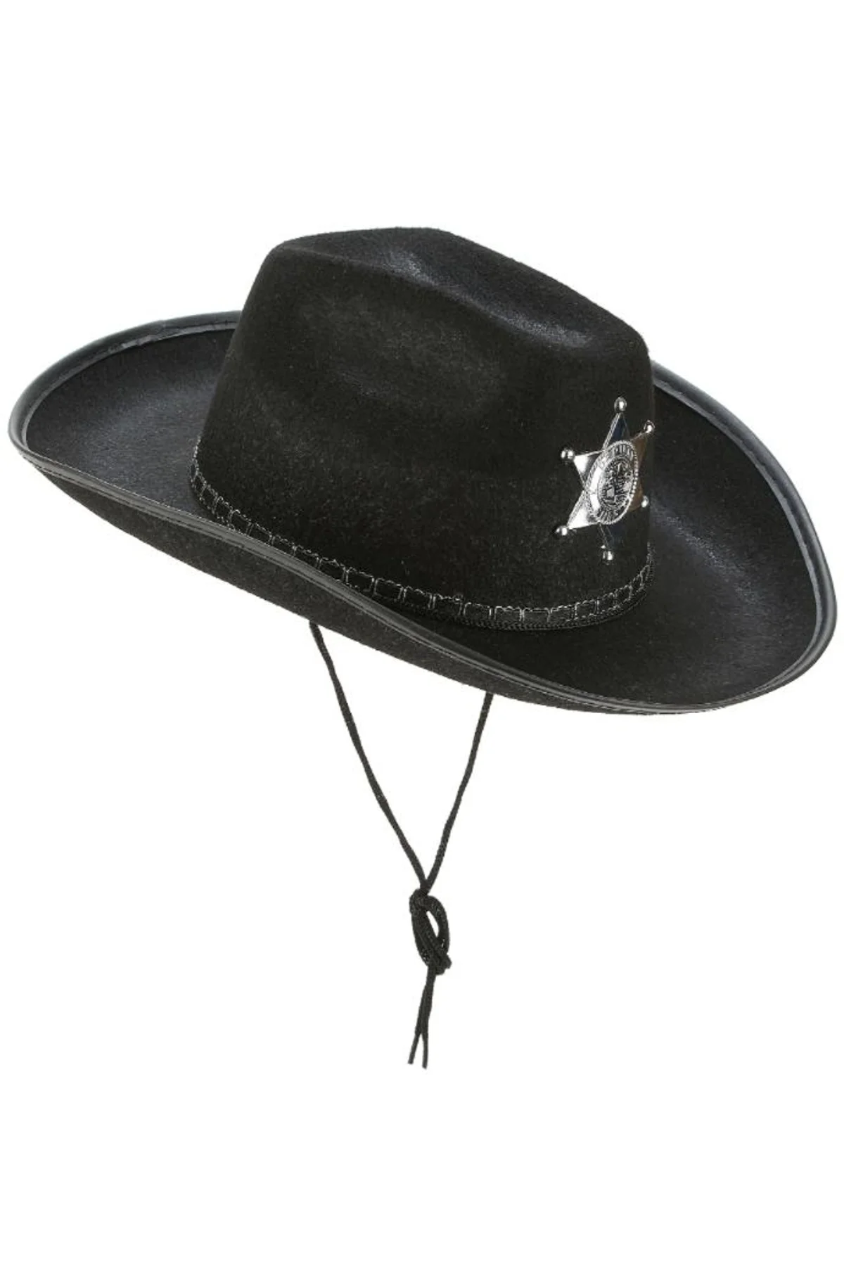 Çocuk Kovboy Şapkası Sheriff Şapkası Siyah Renk - Just Cheap Store Görsel 2