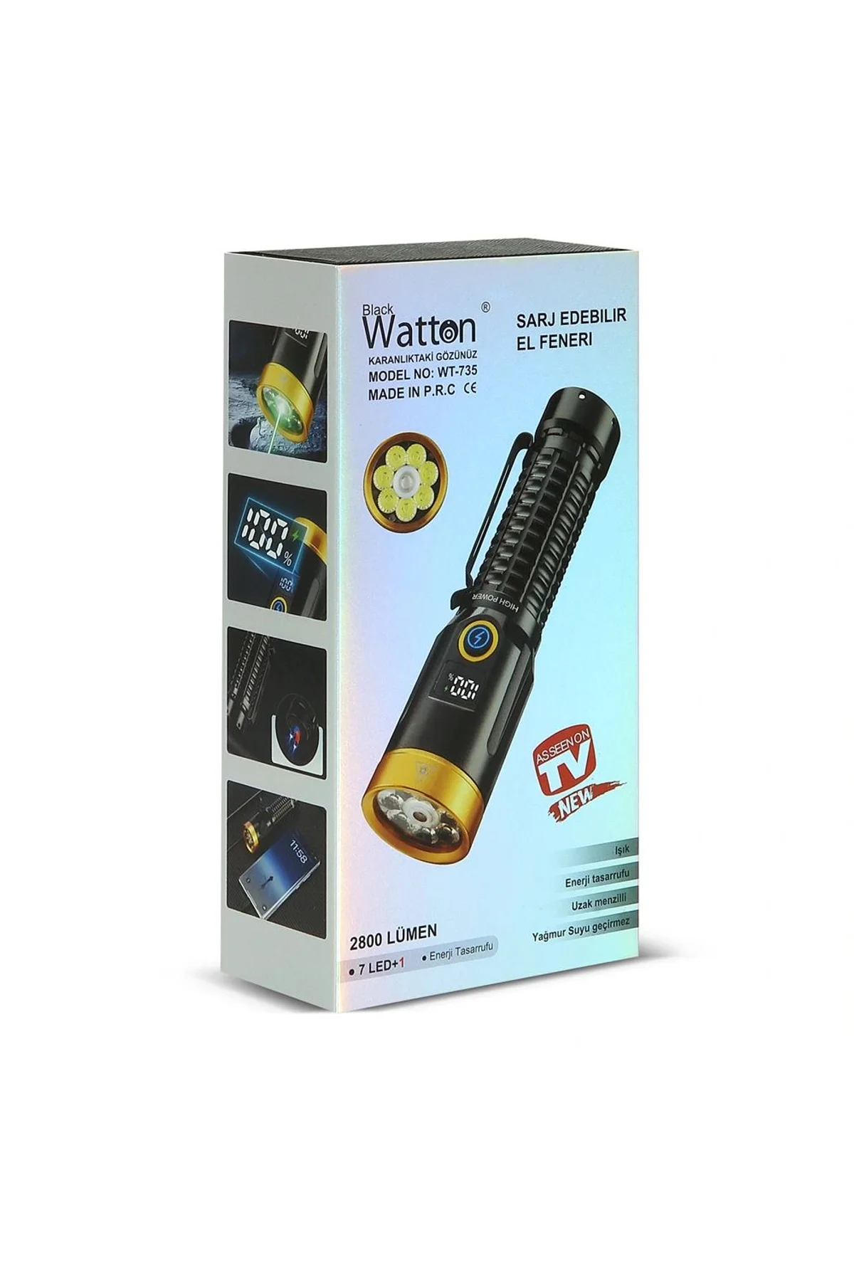 2800 Lümen Özel Seri Yeşil Lazer Özellikli Mıknatıslı Wt-735 - Just Cheap Store Görsel 2