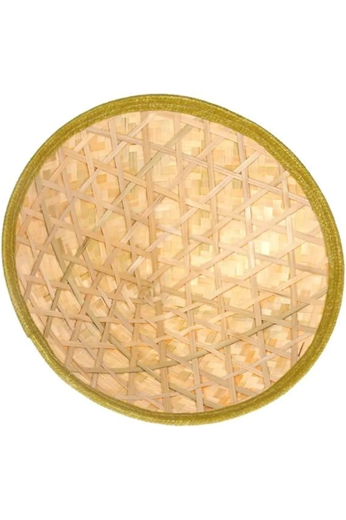 Naturel Renk Cambodia Kamboçyalı Vietnam Şapkası Pvc Hasır - Just Cheap Store Görsel 4