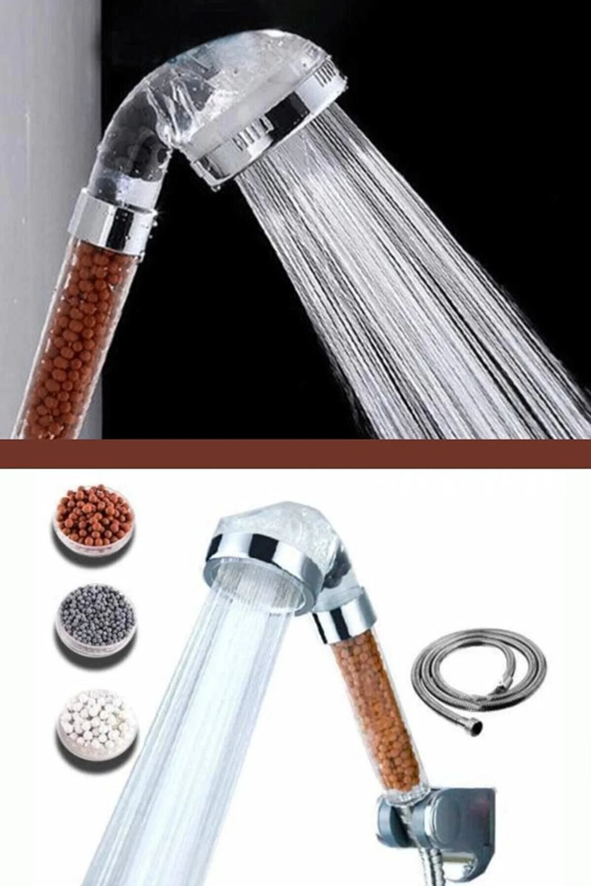 Boncuklu Su Tasarruflu Kireç Önleyici Duş Başlığı - Just Cheap Store Görsel 3