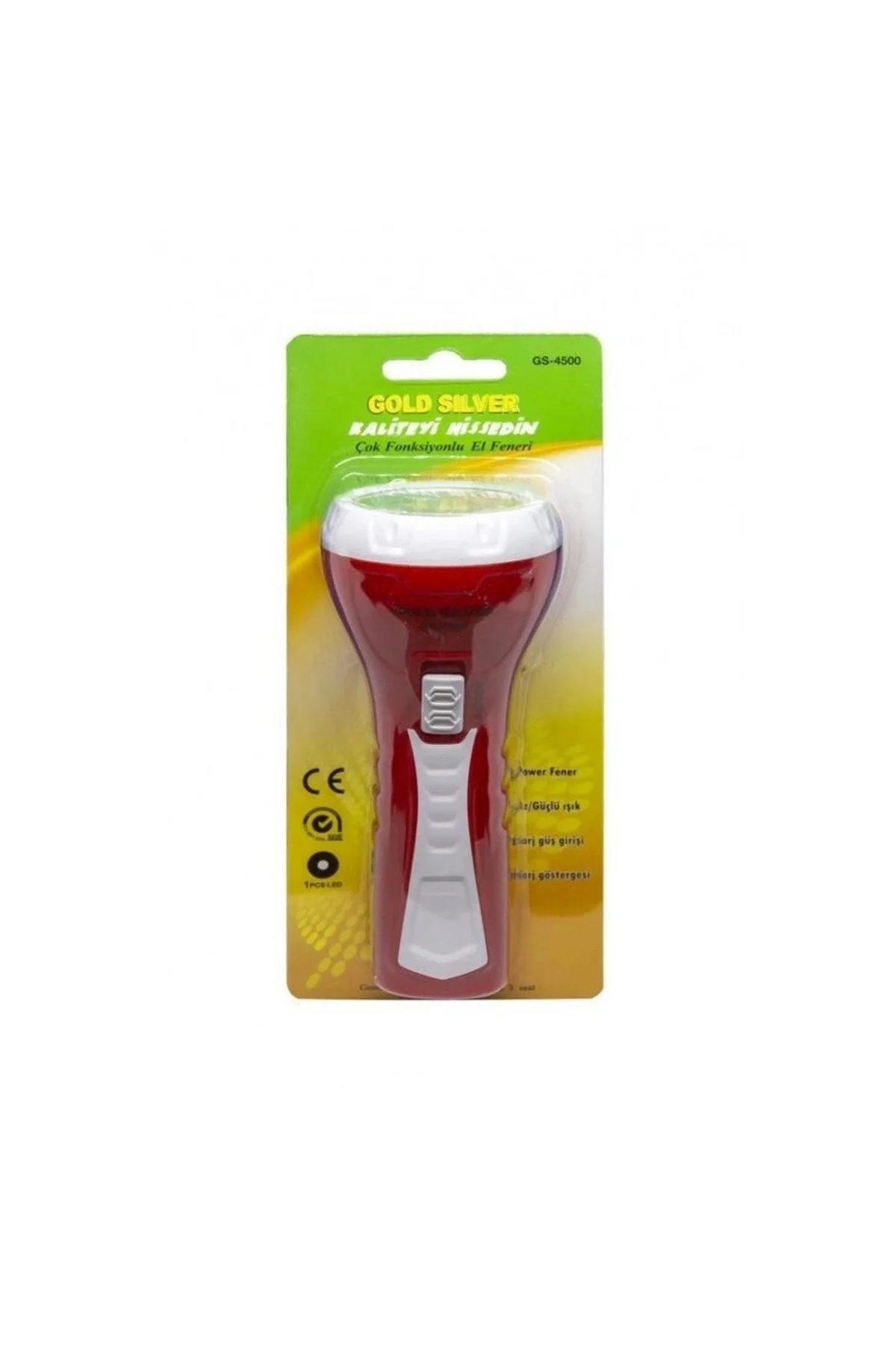 Gold Silver Gs-4500 1 Watt Şarjlı El Feneri - Just Cheap Store Görsel 4
