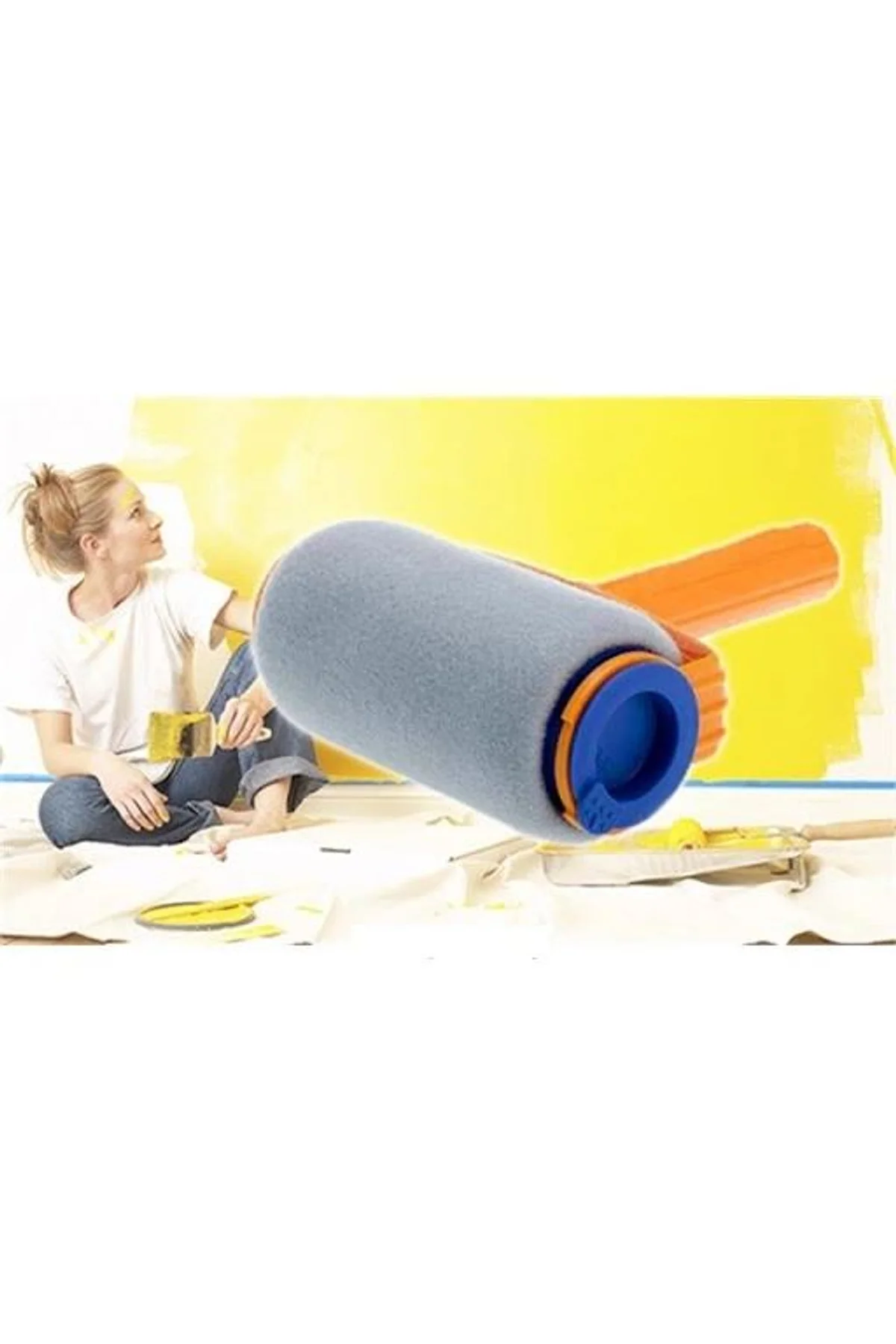 Pintar Facil Pratik Damlatmayan Boya Rulosu Ve Fırçası - Just Cheap Store Görsel 4