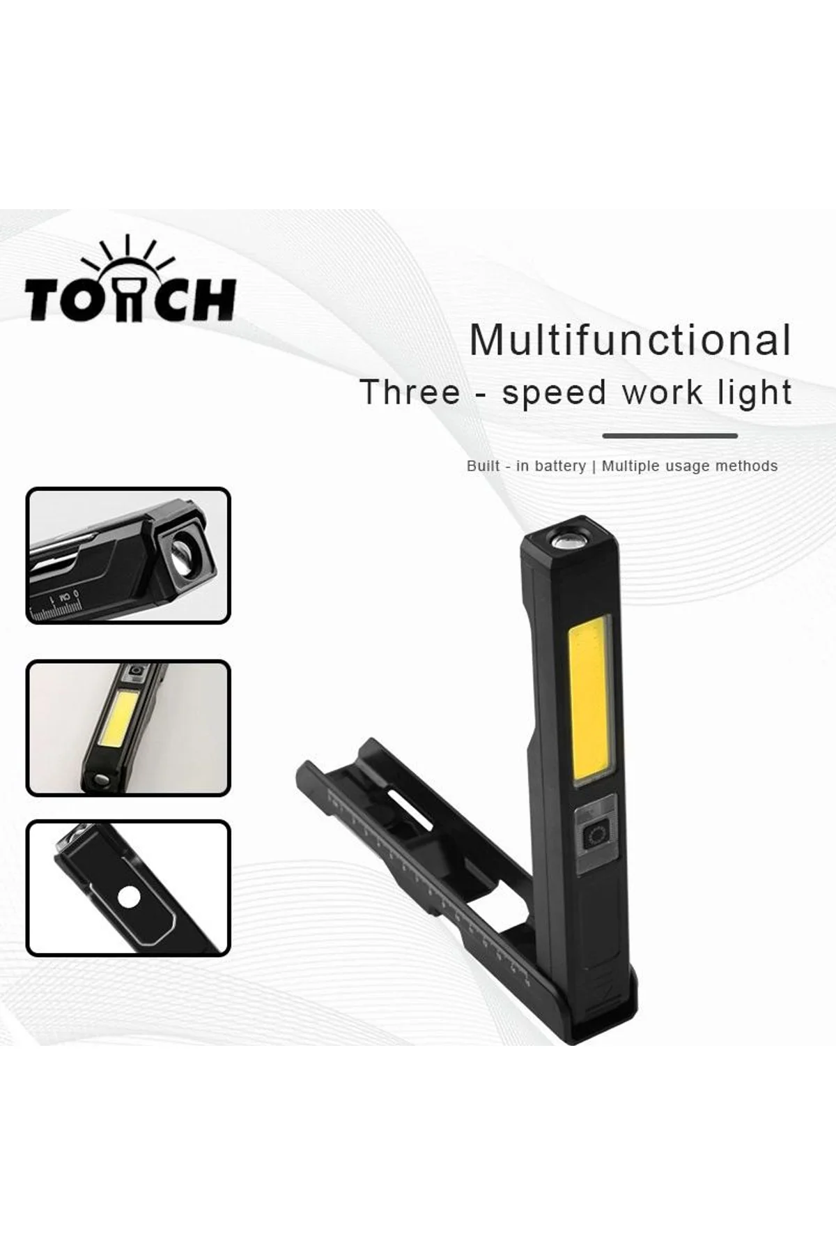 Gold Silver Gs-2070 30w Şarjlı Mıknatıslı Katlanabilir Led Çalışma Tamirci Feneri - Just Cheap Store Görsel 5