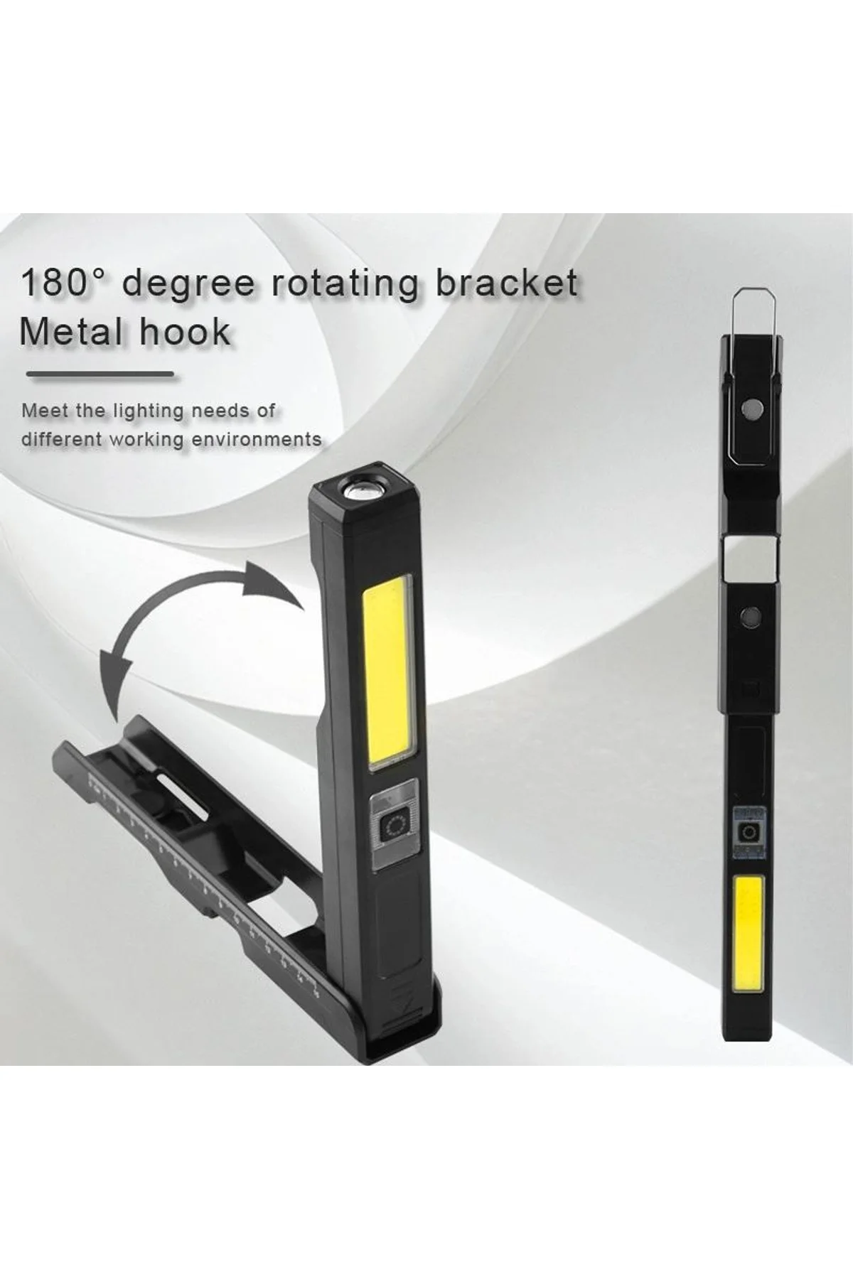 Gold Silver Gs-2070 30w Şarjlı Mıknatıslı Katlanabilir Led Çalışma Tamirci Feneri - Just Cheap Store Görsel 2