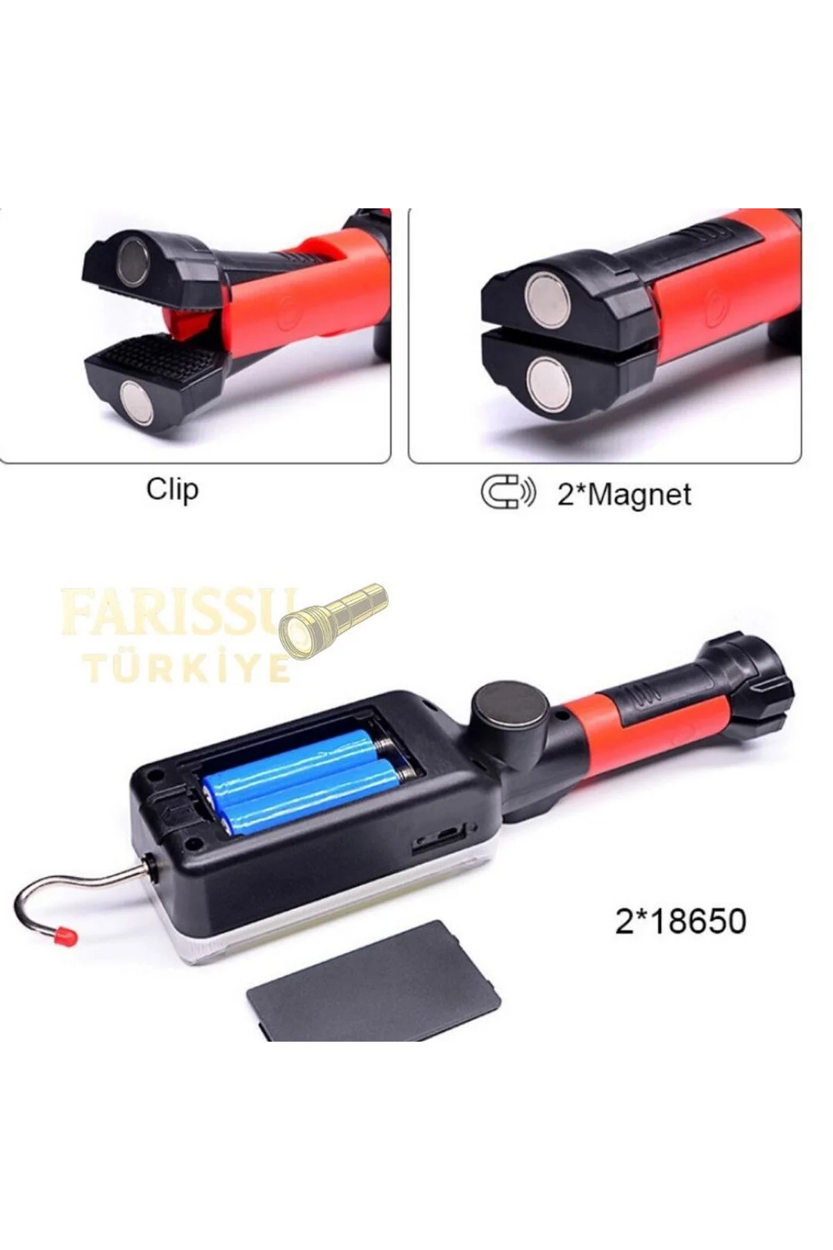 Gold Silver Gs-2040 1200 Lümenmıknatıslı Cob Led Tamirci Feneri - Just Cheap Store Görsel 5