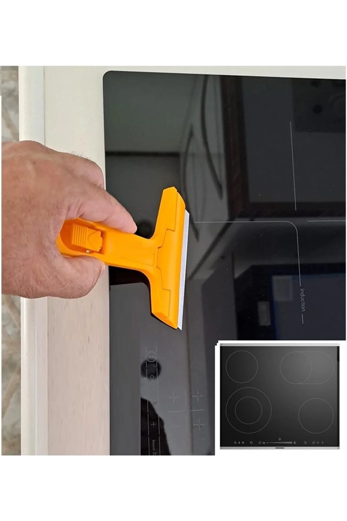 Çok Fonksiyonlu Profesyonel Cam Kazıma Bıçağı 2 Adet Yedek Bıçak Hediyeli - Just Cheap Store Görsel 3