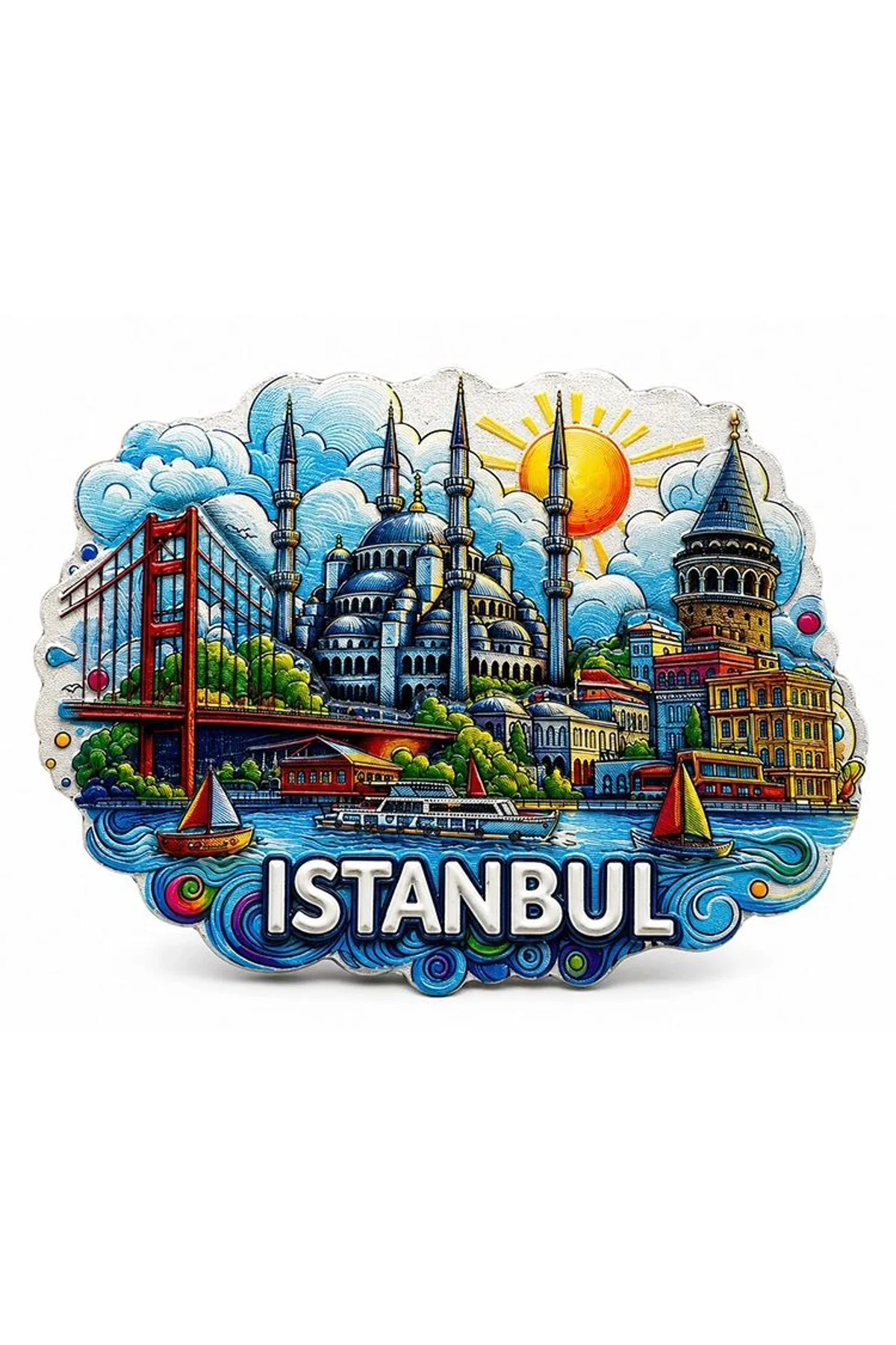İstanbul Temalı Silikon Buzdolapı Süsü Magnet Alk5373