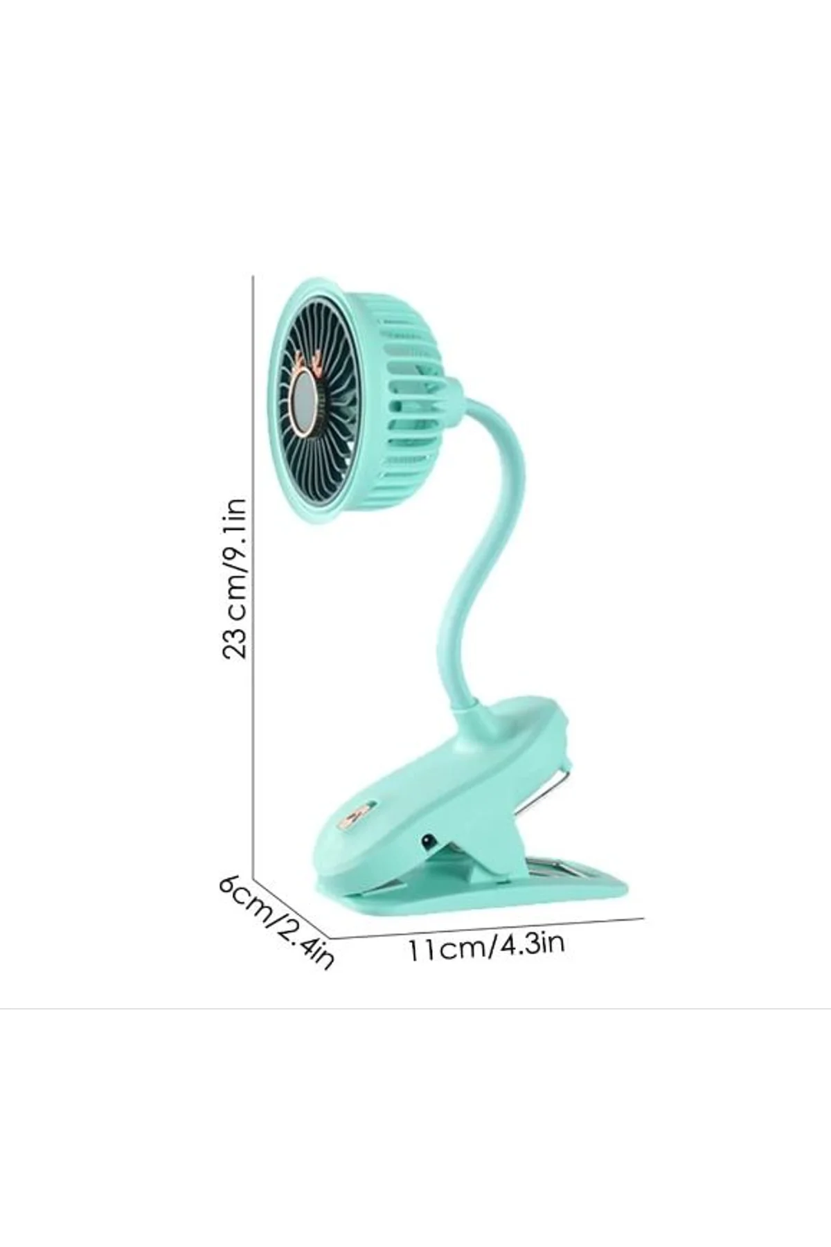 Taşınabilir Mini Klips Bebek Arabası Fanı, Fan Elektrikli Soğutma Hava Sirkülatöründe 360 Derece Dön - Just Cheap Store Görsel 2