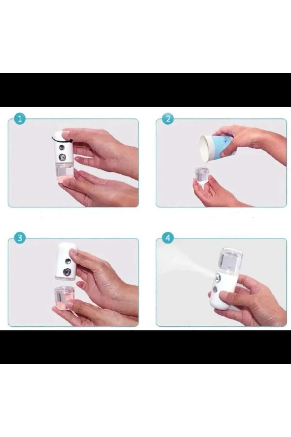Şarjlı Mini Yüz Nemlendirici Dezenfektan Cihazı Mist Sprayer - Just Cheap Store Görsel 4