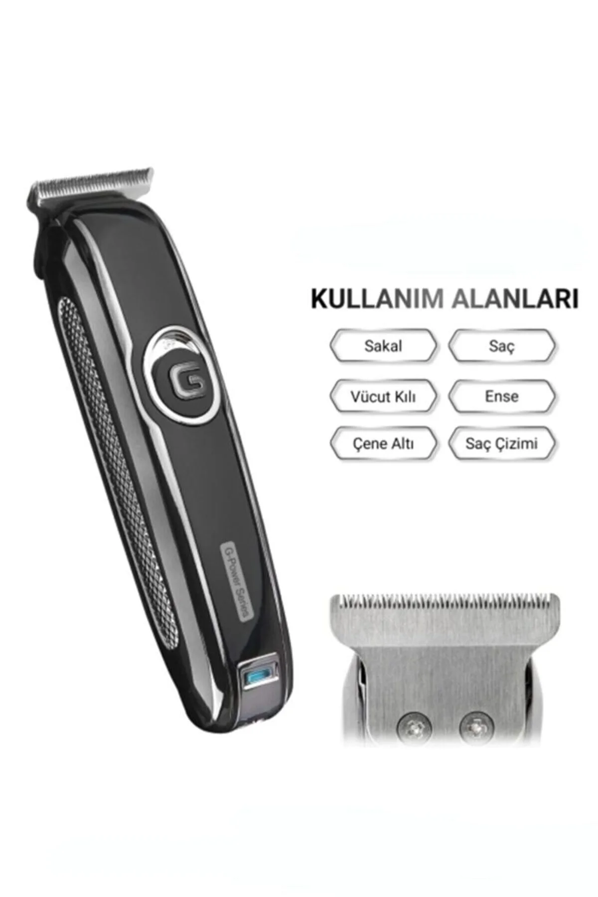 G Power Şarjlı Traş Makinesi Sakal Ense Vucüt Kılı Tıraş Makinası - Just Cheap Store Görsel 5