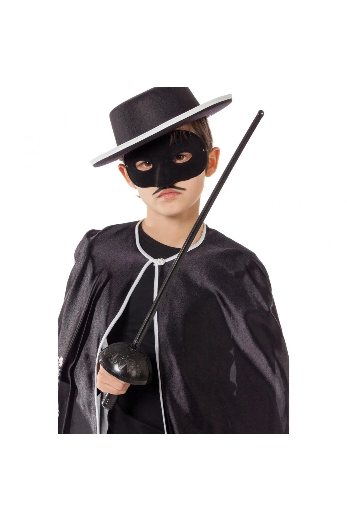 Zorro Kostüm Plastik Aksesuar Seti – Maske Ve Kılıç (67 Cm) - Just Cheap Store Görsel 4