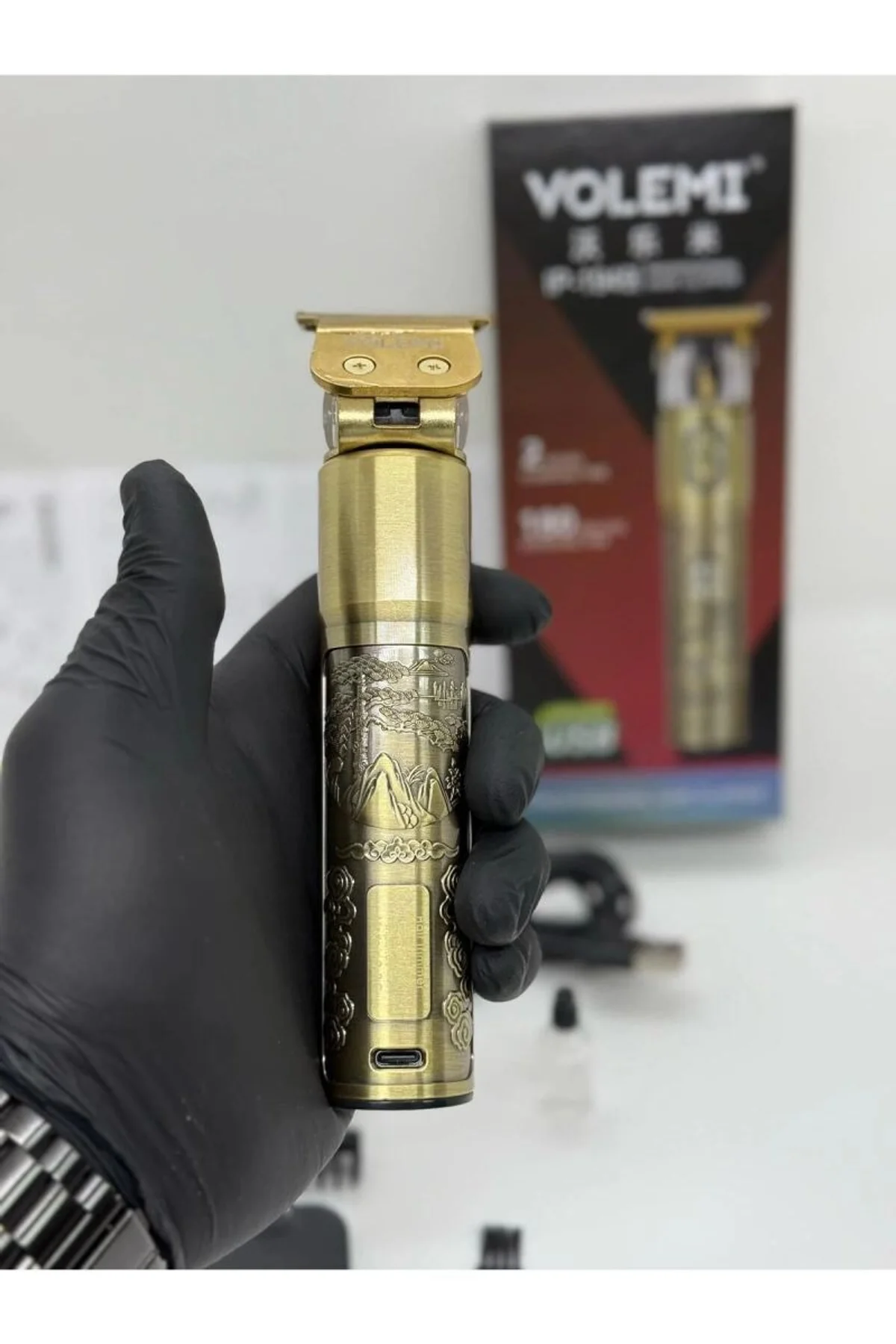 Ip-1949 Şarj Göstergeli Sakal Lazer Öncesi Vücut Ense Çizim Kişisel Bakım Aletleri Sıfıra Yakın Tıra - Just Cheap Store Görsel 5