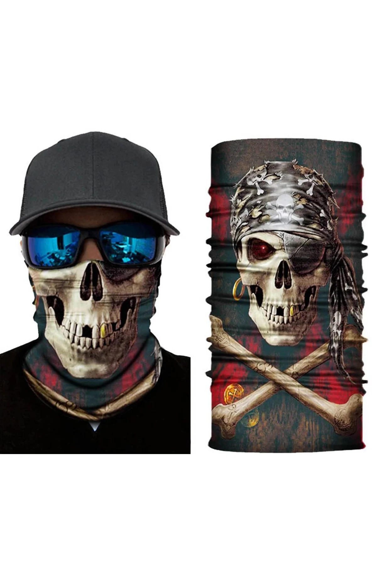 Motorcu Boyunluk Baf Buff Bandana 25x48 Cm Model 2