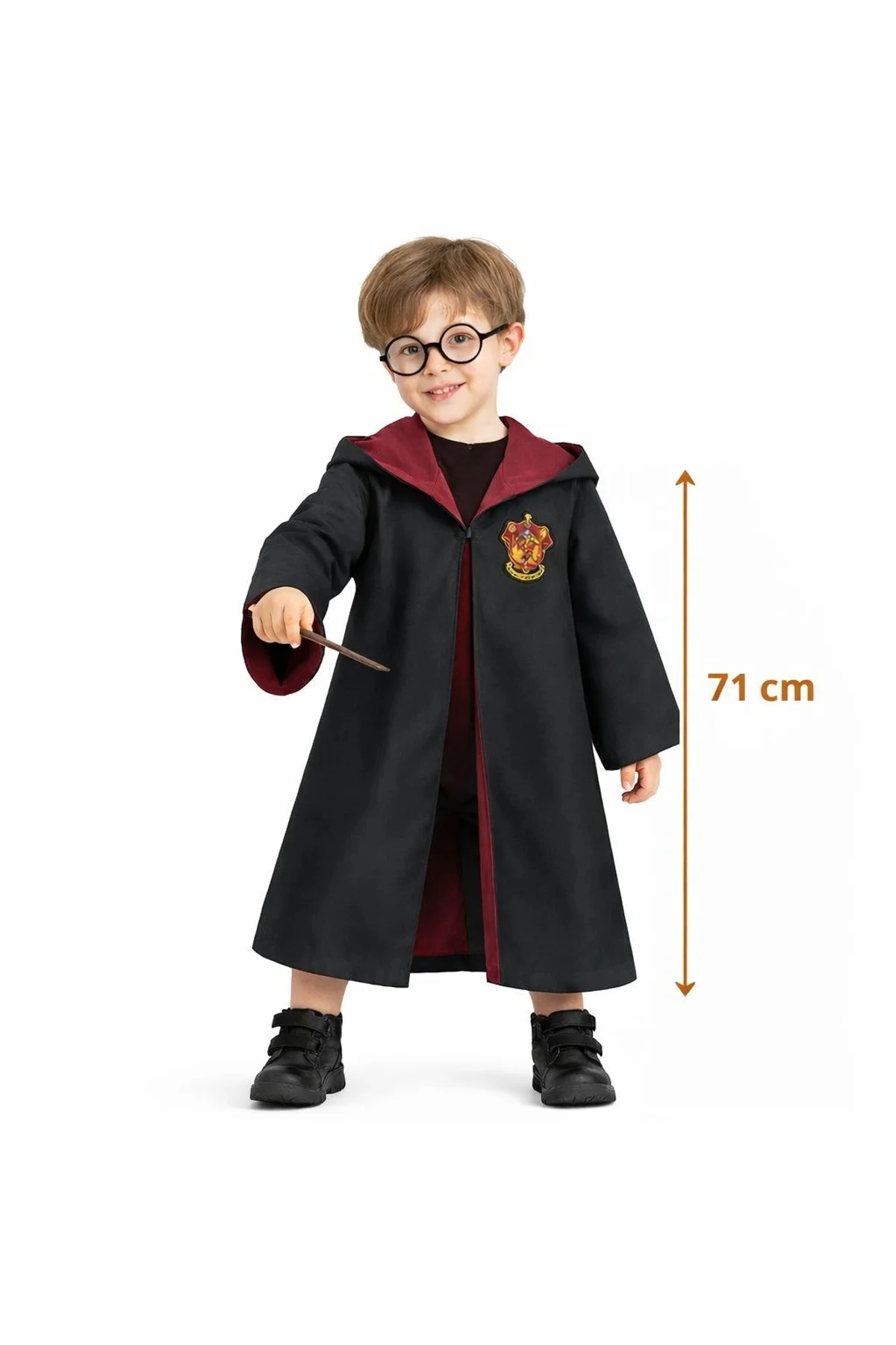 Harry Potter Bebek Kostüm Seti – Asa Gözlük Pelerin 71 Cm (2-4 Yaş)
