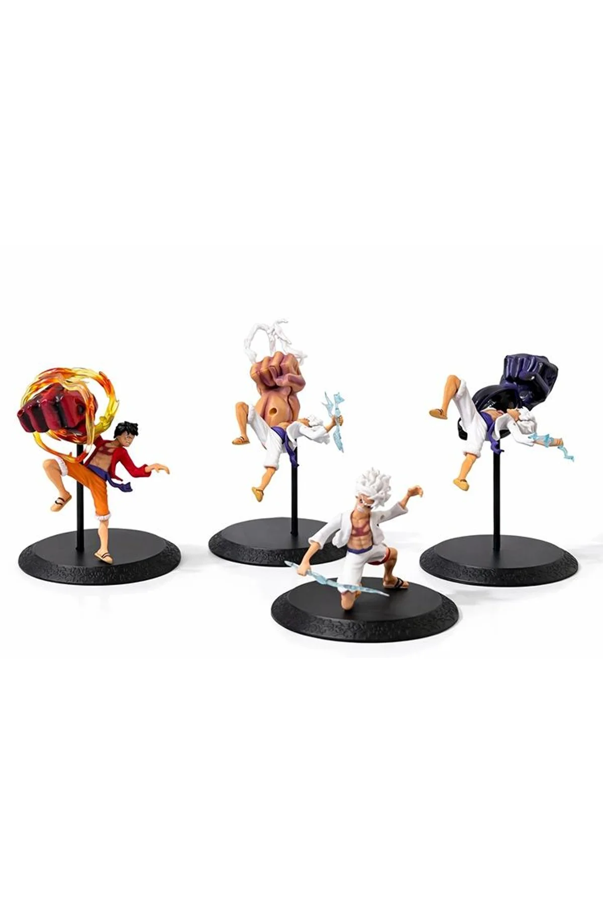 Anime One Piece Luffy Figürü 4'lü Set Alk5275