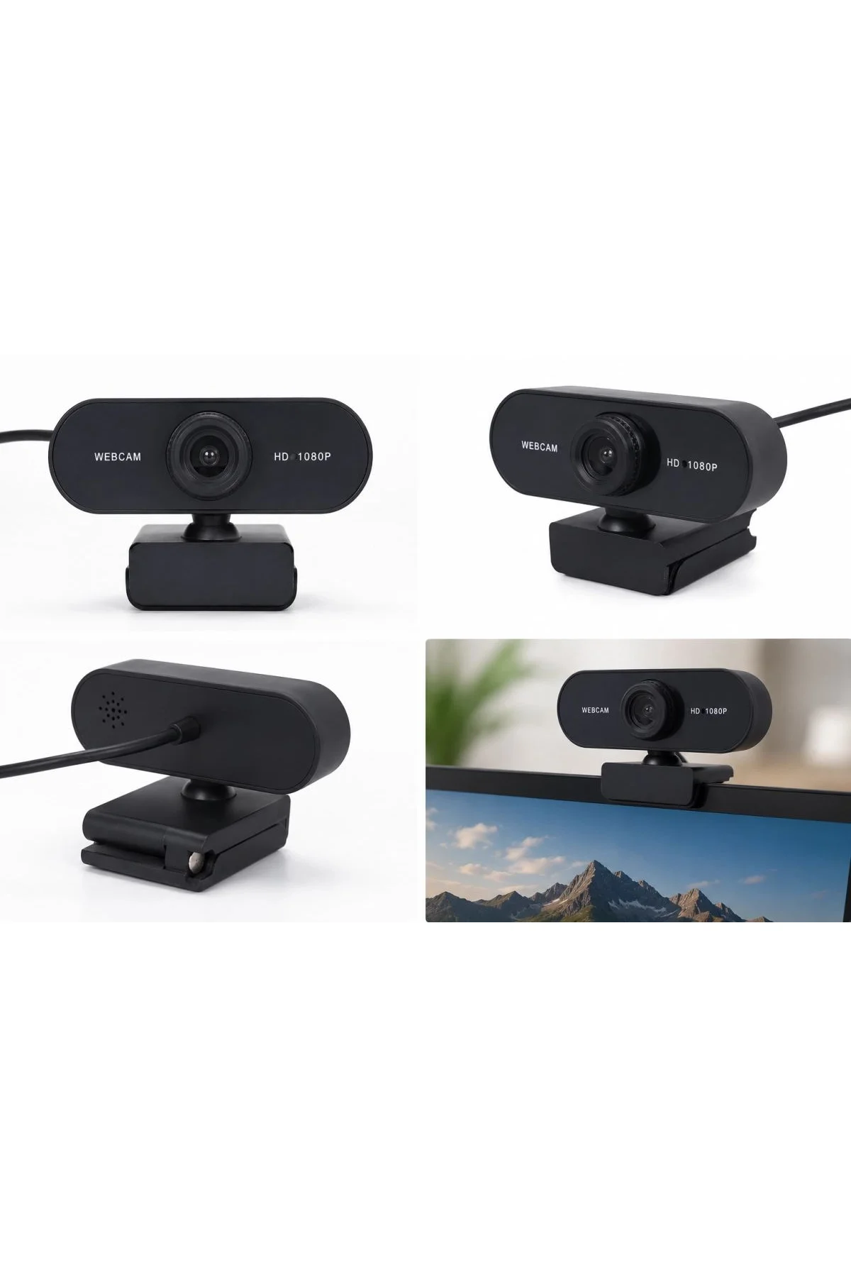 Webcam Orjınal Hd 1080p Konferans Kamera Dahili Mikrofon Görüntülü Sohbet Yayın Kamerası Hd Video - Just Cheap Store Görsel 2
