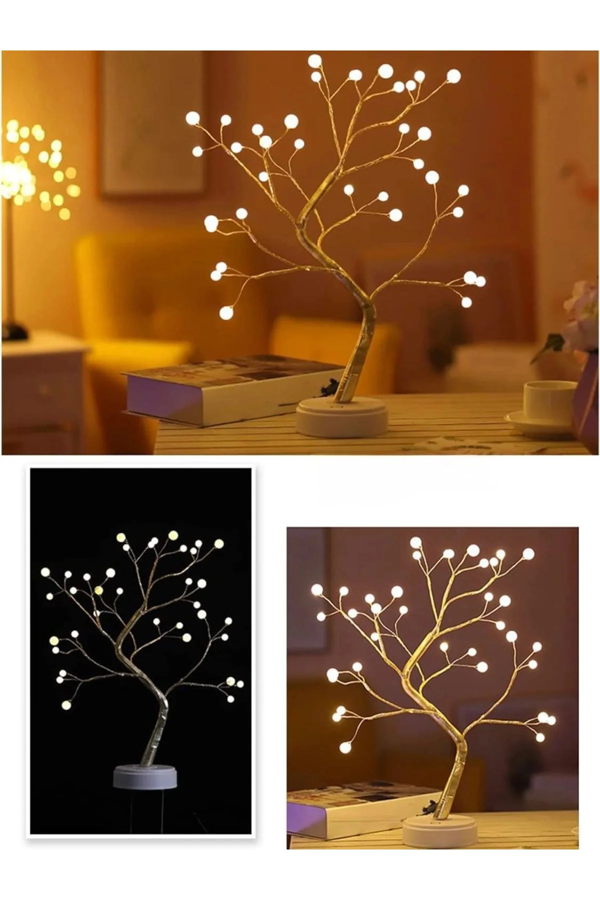 Işıklı Ağaç İnci Led Dekoratif Masa Üstü Led Işık - Just Cheap Store Görsel 2