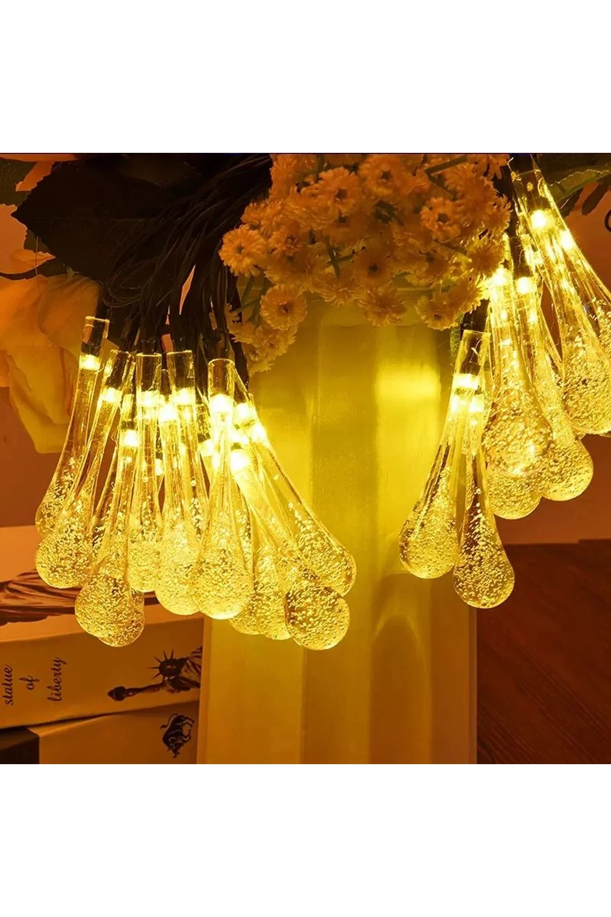 7m 50 Led Damla 8 Fonksiyonlu Solar Panelli-gün Işığı - Just Cheap Store Görsel 3
