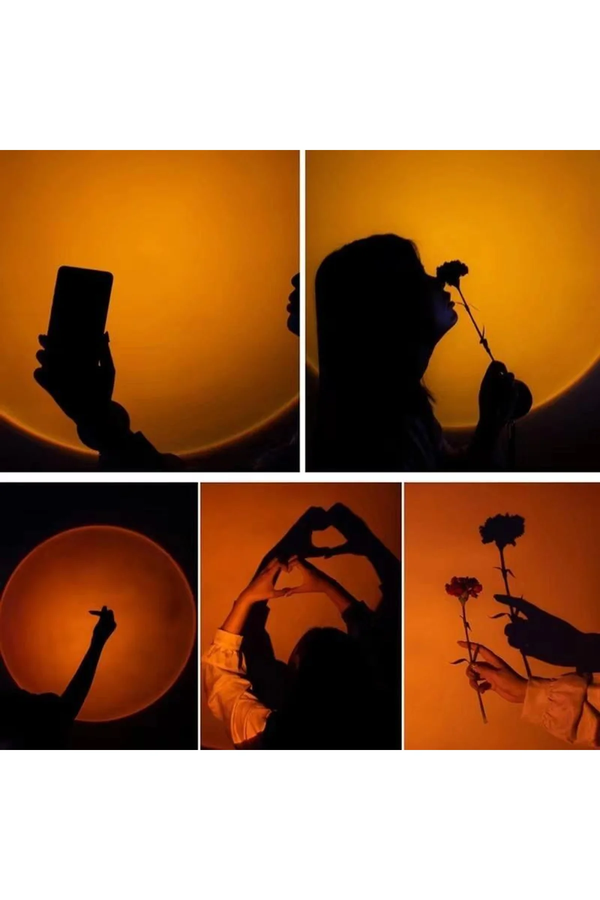 Taşınabilir Usb Sunset Lamba: Ev Ve Araba İçin Ambiyans Işığı - Just Cheap Store Görsel 5