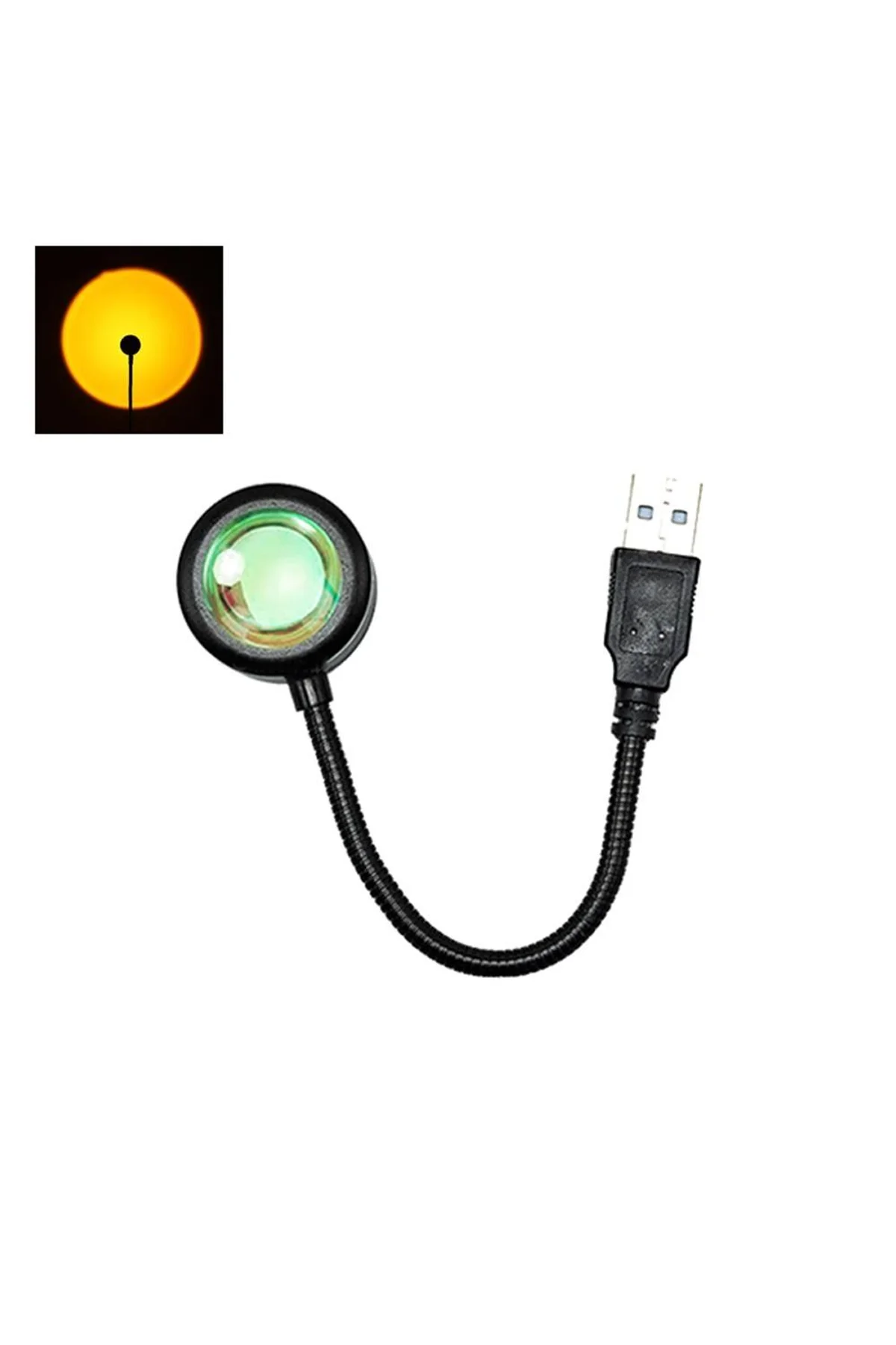 Taşınabilir Usb Sunset Lamba: Ev Ve Araba İçin Ambiyans Işığı - Just Cheap Store Görsel 3