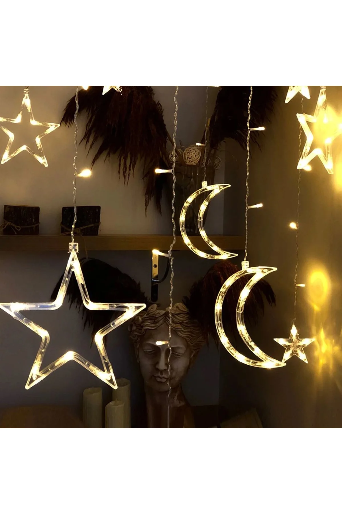 Ay Yıldız Perde Led - Just Cheap Store Görsel 2