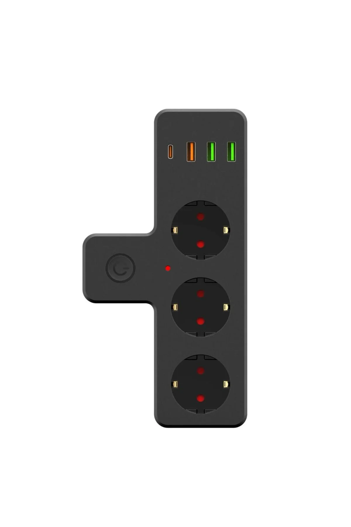 Ftr-12 Termal Akım Korumalı Isıya Dayanıklı 3’lü Priz 3x Usb 1x Type-c