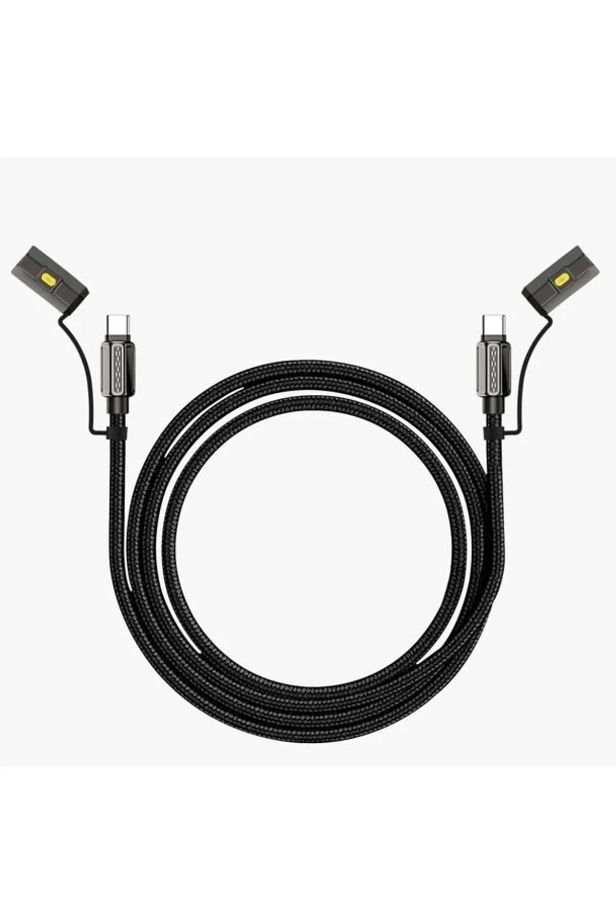 Led Fener Ve Alevsiz Çakmak Fonksiyonlu Type-c Şarj Ve Data Kablosu 120 Cm Siyah - Just Cheap Store Görsel 5