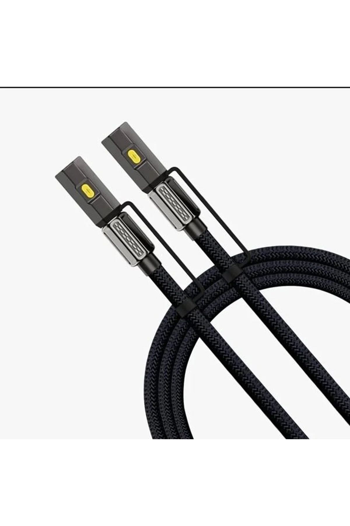 Led Fener Ve Alevsiz Çakmak Fonksiyonlu Type-c Şarj Ve Data Kablosu 120 Cm Siyah - Just Cheap Store Görsel 4