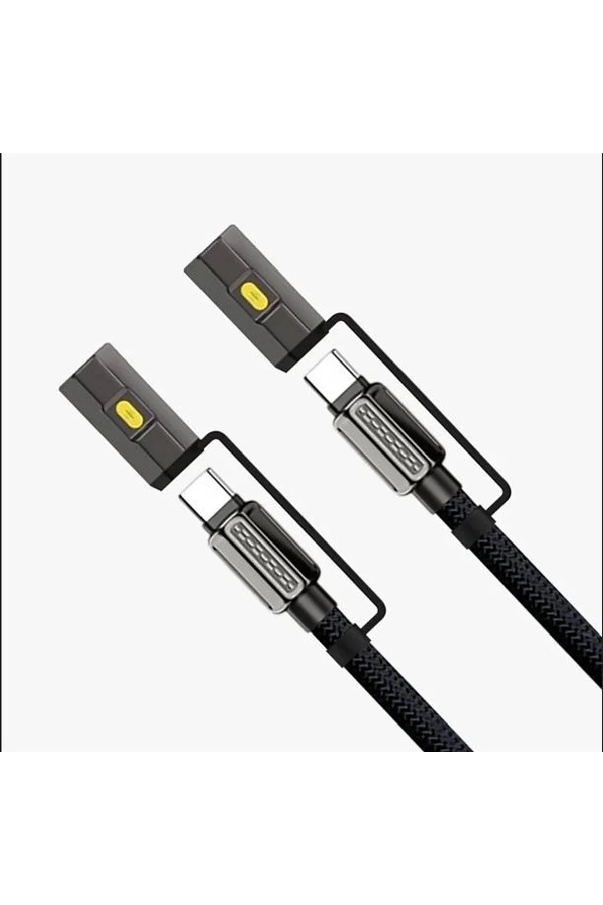 Led Fener Ve Alevsiz Çakmak Fonksiyonlu Type-c Şarj Ve Data Kablosu 120 Cm Siyah - Just Cheap Store Görsel 3