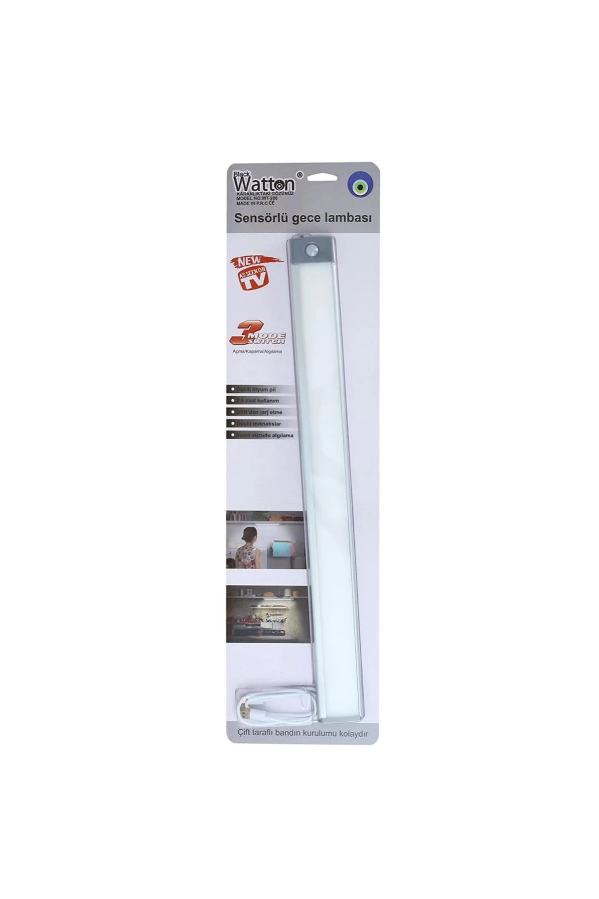 Sensörlü Şarjlı Dolap Lambası Wt-288 - Just Cheap Store Görsel 4