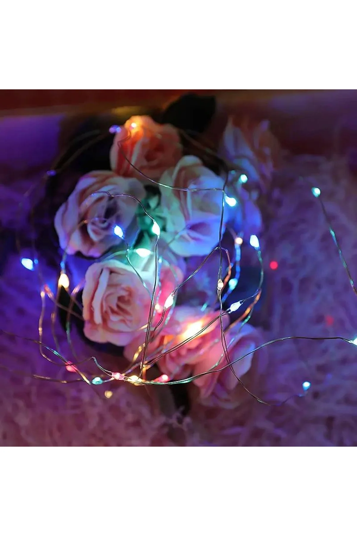 Gd957 Şerit Pilli Aydınlatma 3 Metre 30 Adet Beyaz Peri Led - Just Cheap Store Görsel 2