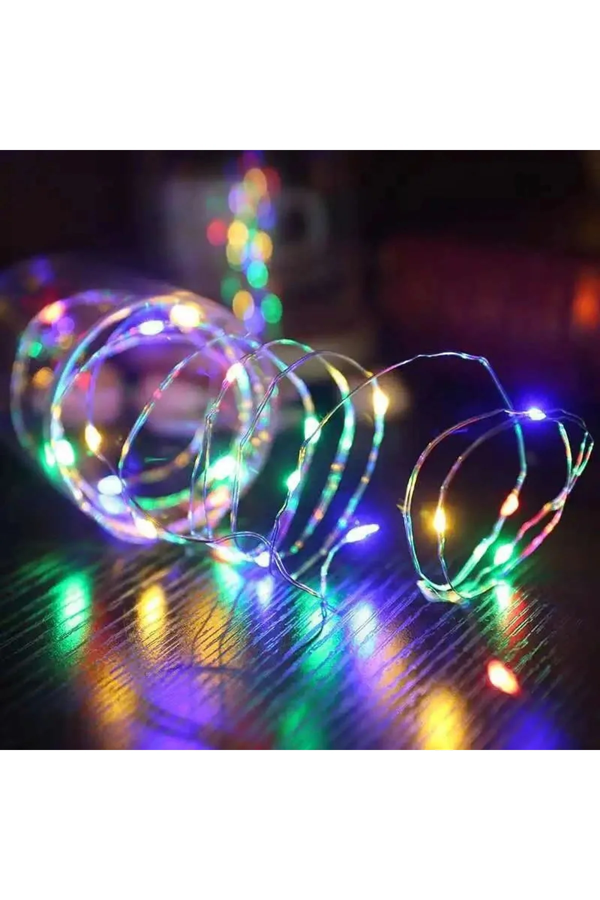 Gd968 Şerit Pilli Aydınlatma 10 Metre 100 Adet Rgb Peri Led - Just Cheap Store Görsel 5