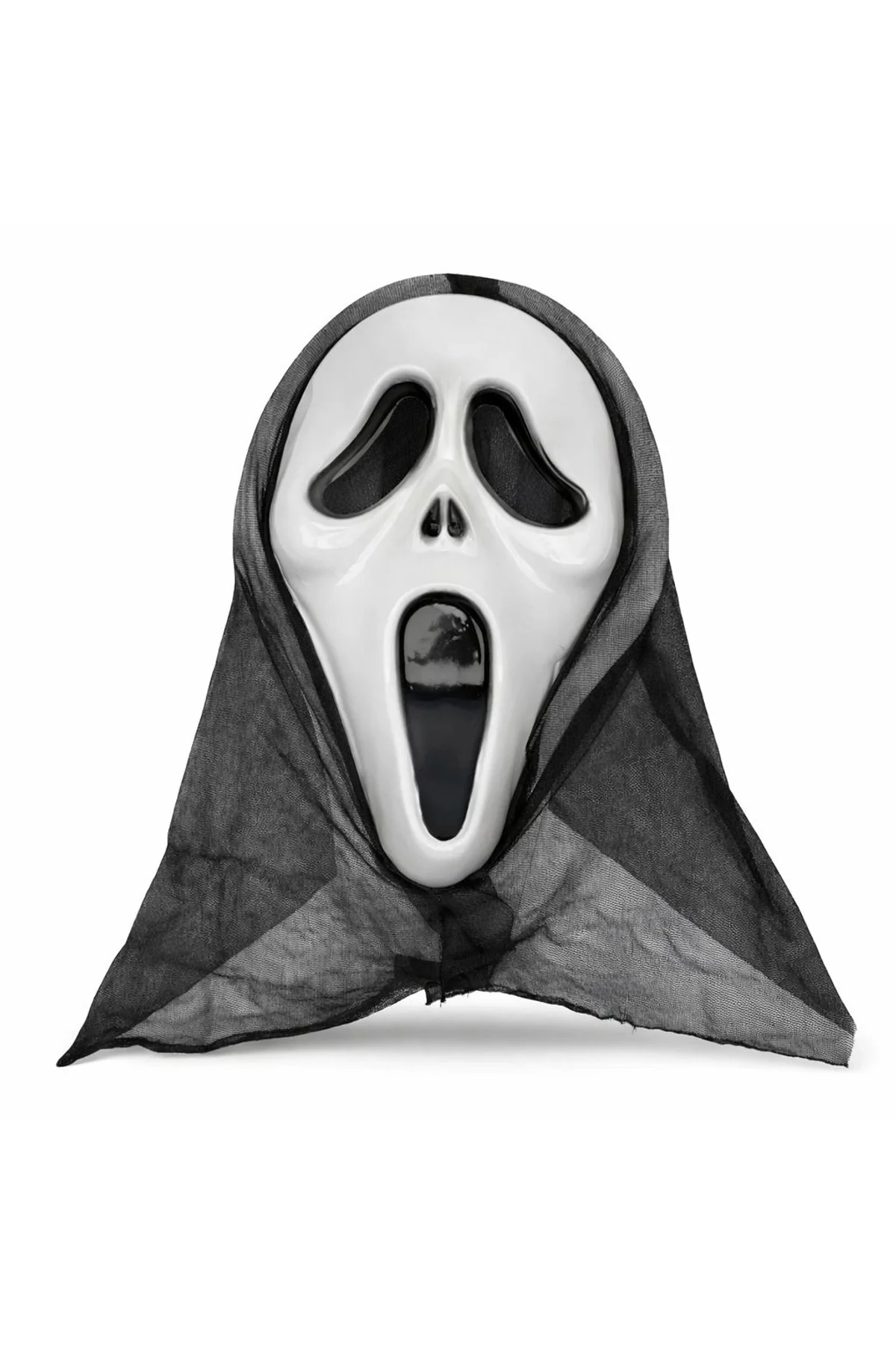 Kapşonlu Çığlık Maskesi Scream Maskesi - Hayalet Maskesi 33x21 Cm