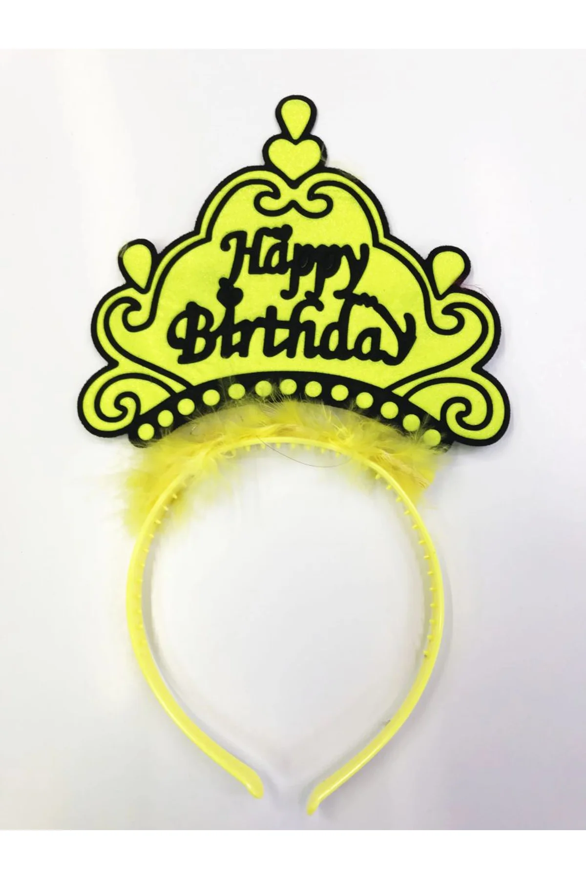 Happy Birthday Yazılı Neon Renk Taç 12 Adet - Just Cheap Store Görsel 3