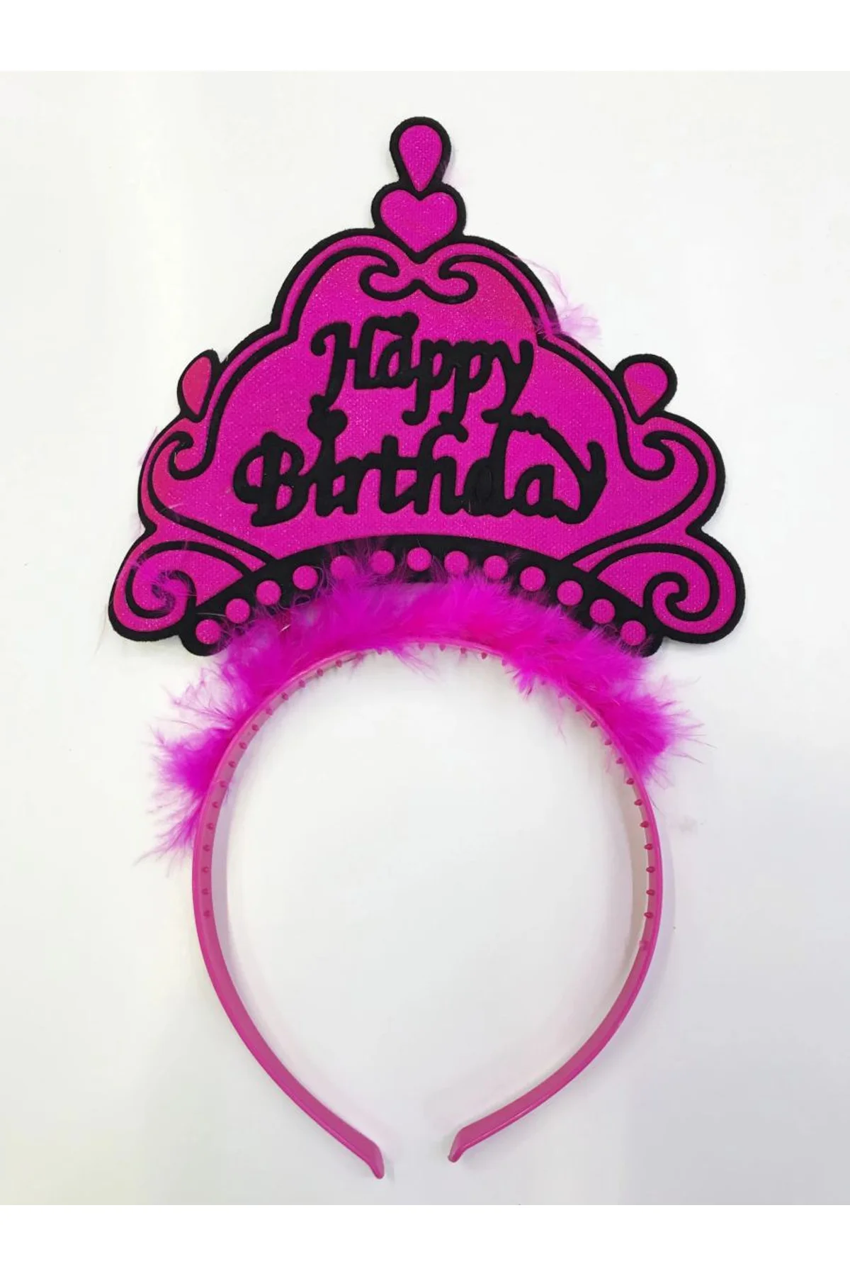 Happy Birthday Yazılı Neon Renk Taç 12 Adet - Just Cheap Store Görsel 4