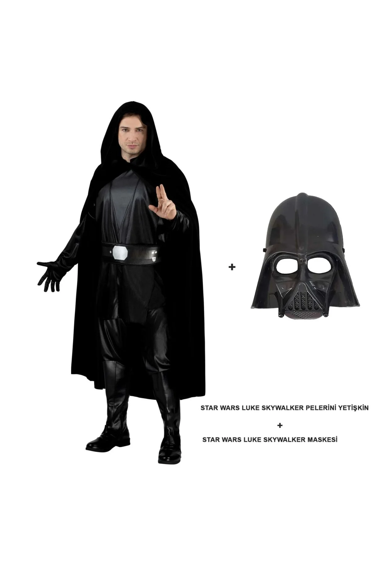 Wars Luke Skywalker Pelerini Yetişkin Ve Maskesi