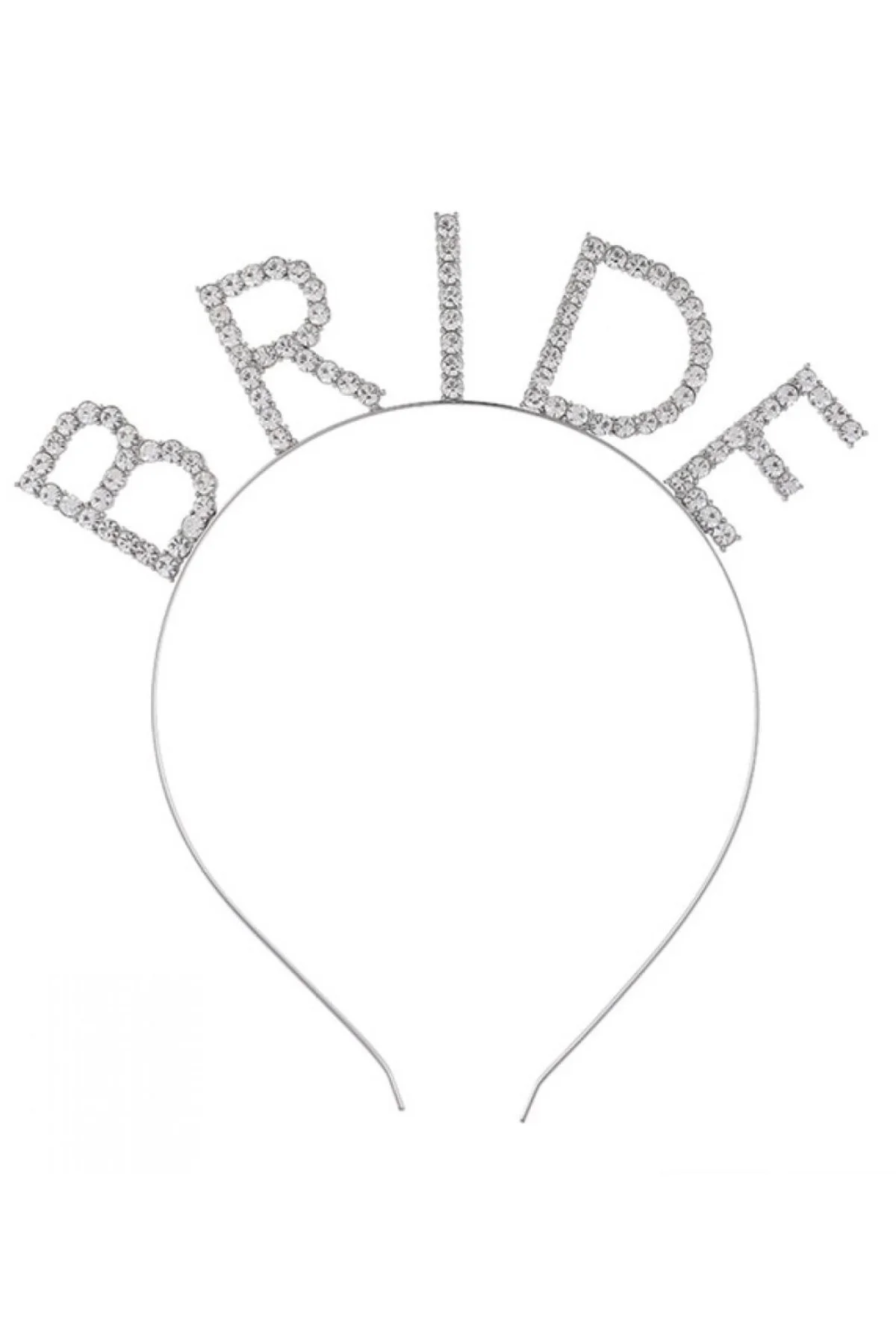 Bekarlığa Veda Mega Boy Kristal Taşlı Gümüş Bride Taç Gelin Tacı 20x21 Cm - Just Cheap Store Görsel 2
