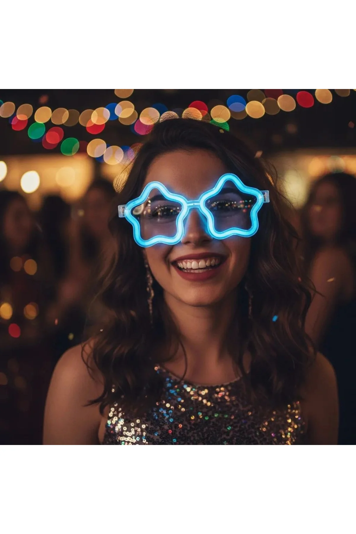 12 Adet Yıldız Glow Gözlük – Glow Partisi Ve Etkinlik İçin - Just Cheap Store Görsel 2