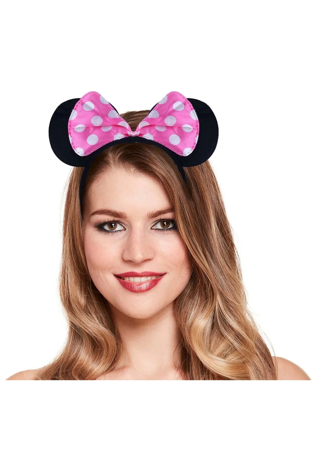 Pembe Fiyonklu Minnie Mouse Tacı Mini Kulak - Just Cheap Store Görsel 2
