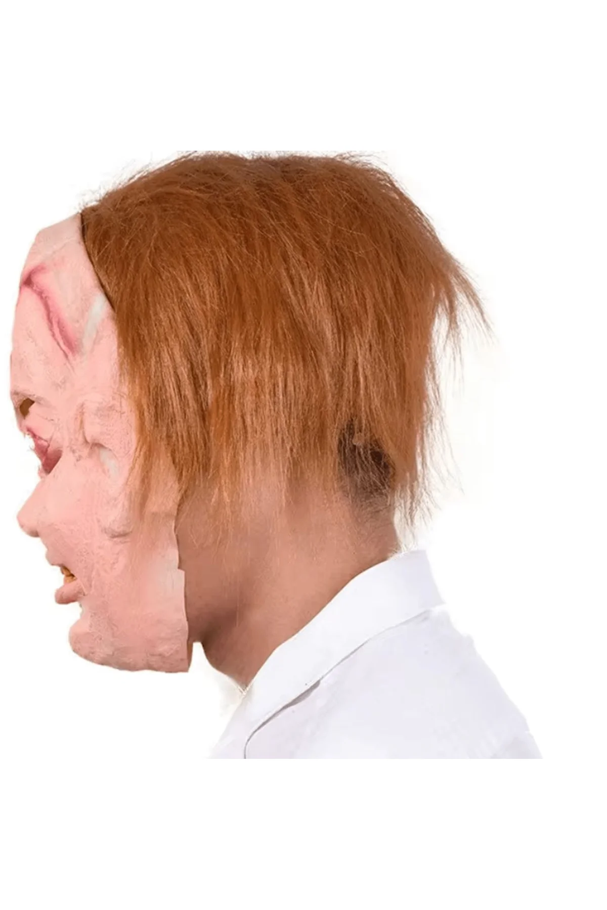 Çaki Maskesi Kahverengi Saçlı Lateks Et Chucky Çaki Maskesi - Just Cheap Store Görsel 2