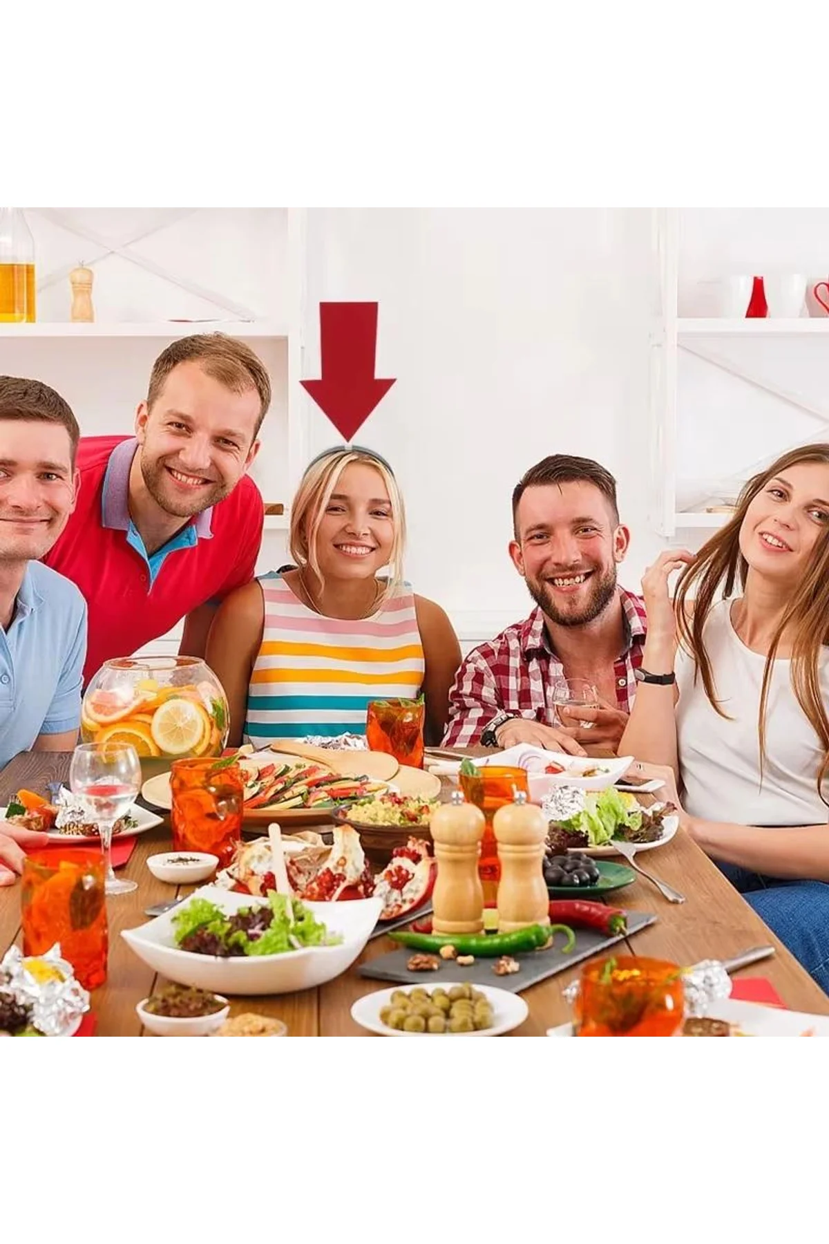 Kişiselleştirilebilir Ok Taç – Üzerine Yazı Yazılabilen Parti Tacı Kırmızı Renk - Just Cheap Store Görsel 3
