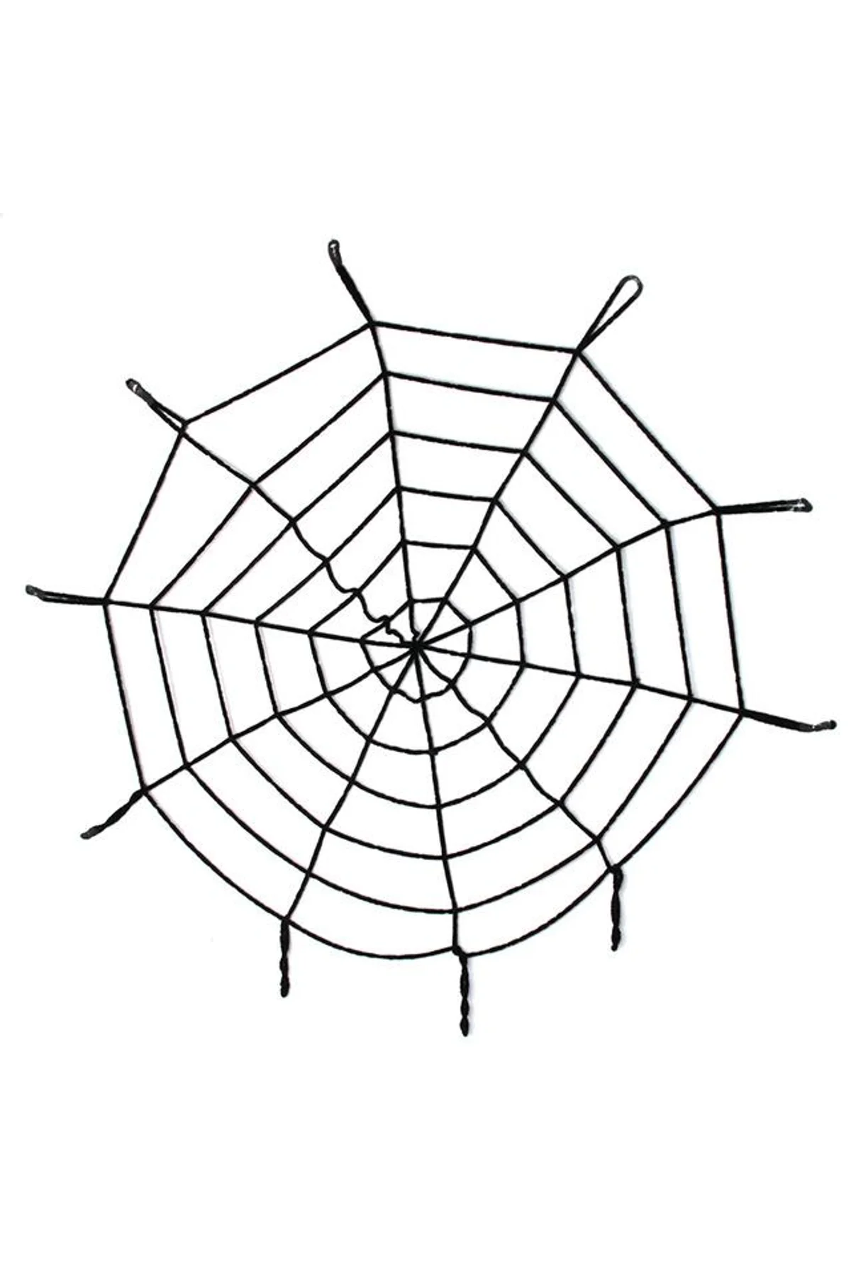 Halloween Cadılar Bayramı Örümcek Ağ Dekor Siyah 1.5 Metre