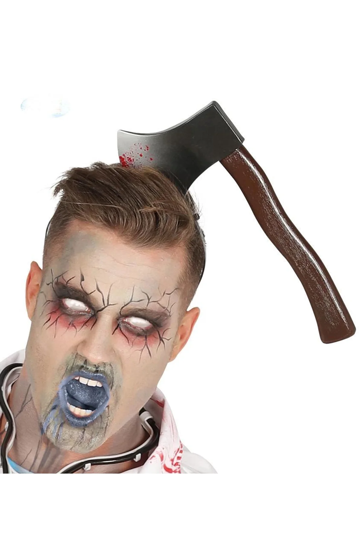Kafaya Saplanmış Halloween Kanlı Balta Şaka Tacı - Just Cheap Store Görsel 4
