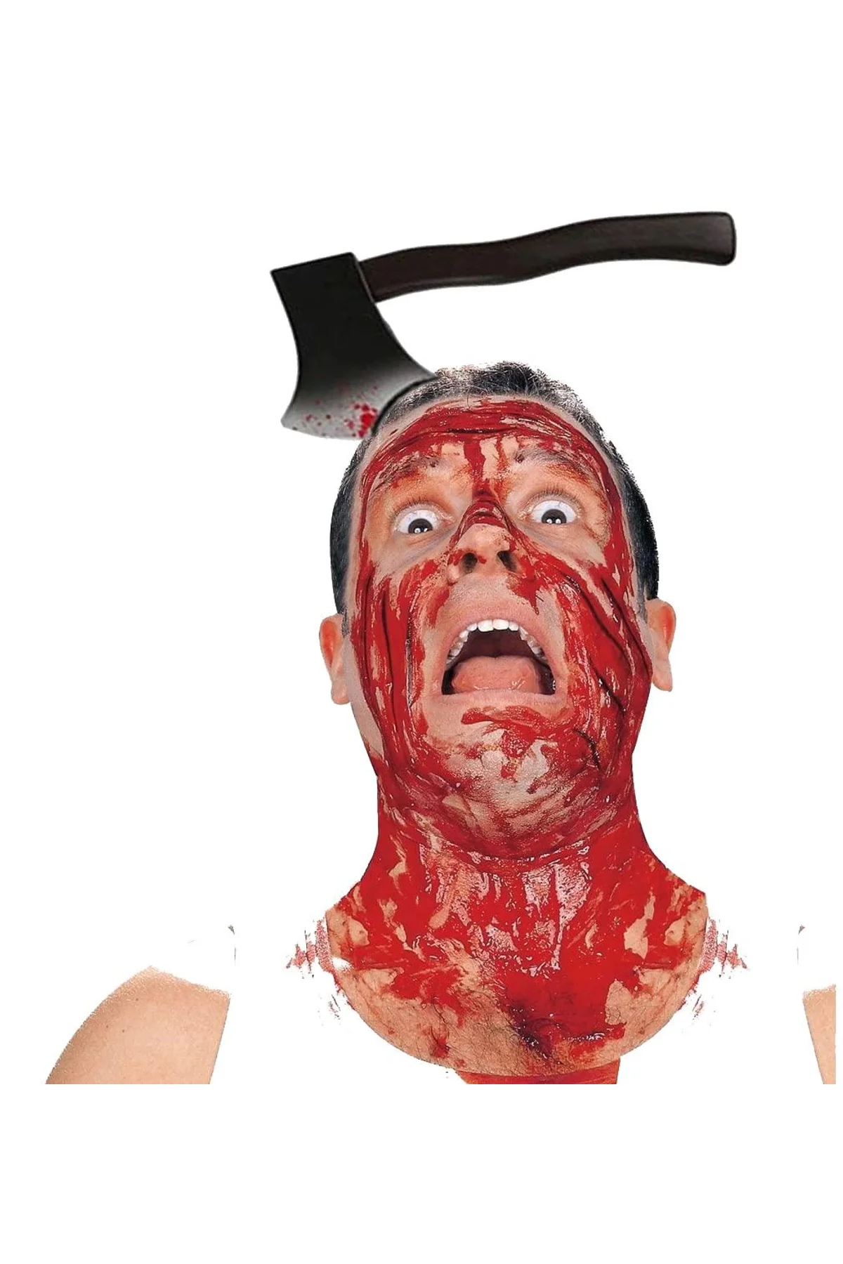 Kafaya Saplanmış Halloween Kanlı Balta Şaka Tacı - Just Cheap Store Görsel 2