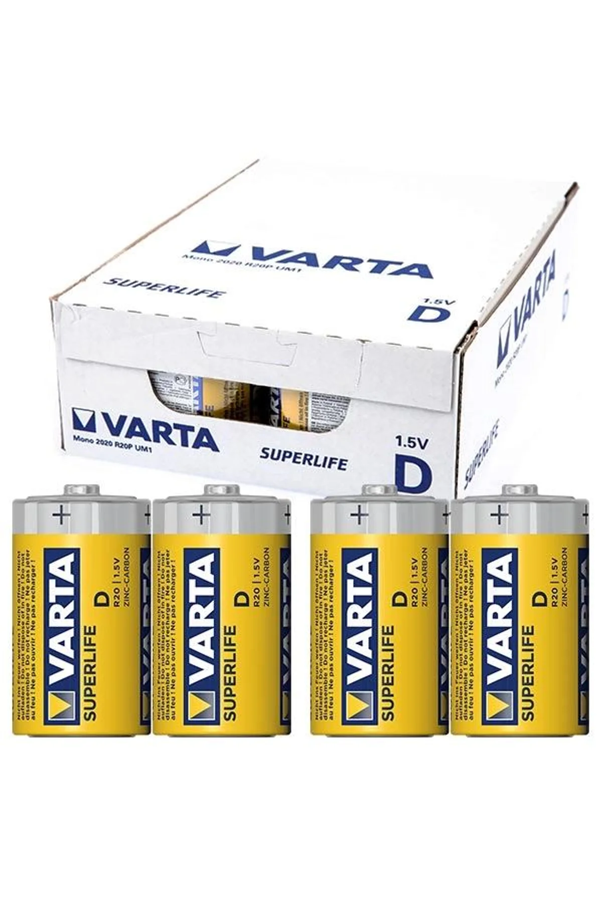 Superlife Çinko Büyük D Boy Pil 24'lü Paket - Just Cheap Store Görsel 2