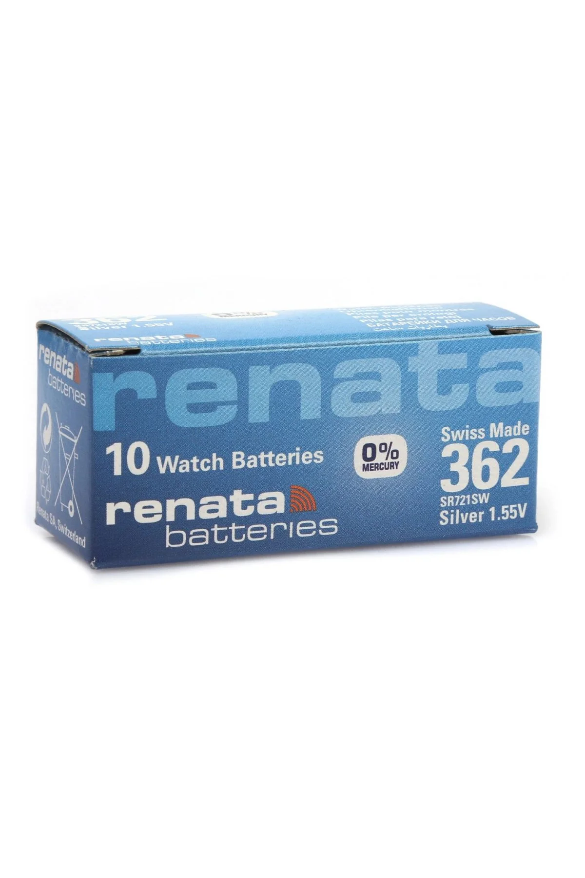 Renata 362 Sr721sw 1.55v Alkalin Saat Pili 10 Adet
