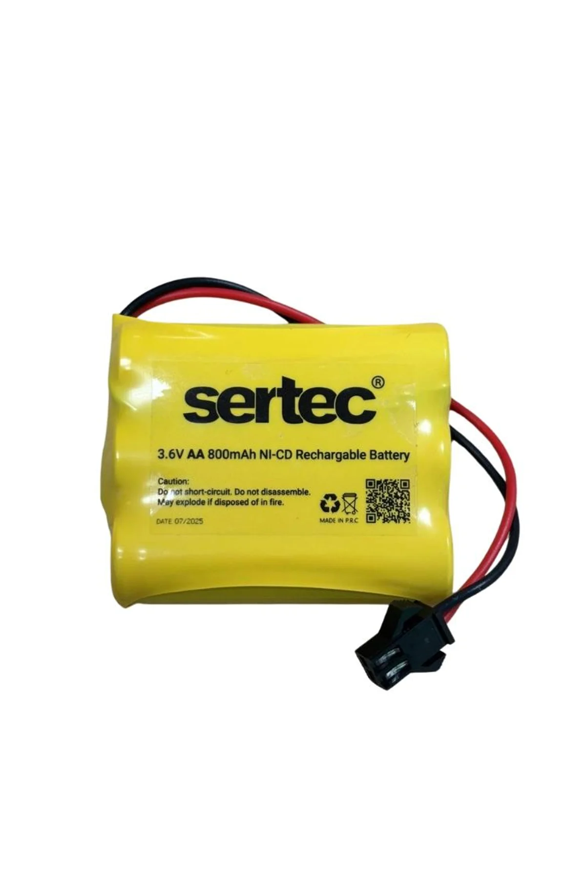 Sertec 3.6v 3s1p Aa 800 Mah Kablo + Siyah Konnektörlü Oyuncak Pili